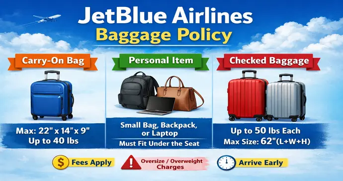 JetBlue Airlines Baggage Policy